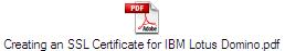 Creating an SSL Certificate for IBM Lotus Domino.pdf